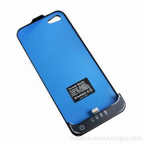 Power Bank Cases for iPhone 5, with Capacity of 2,200mAh, Back Clamping, Quite Convenient